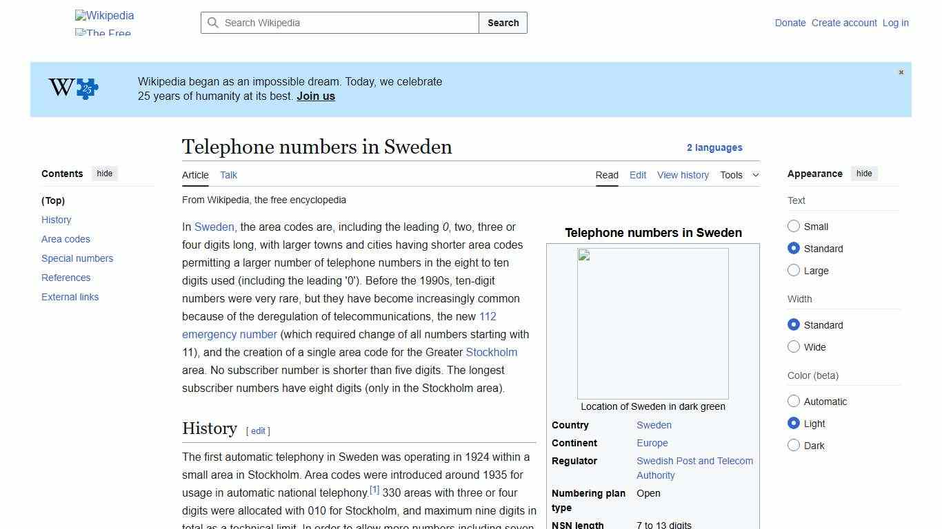 Telephone numbers in Sweden - Wikipedia